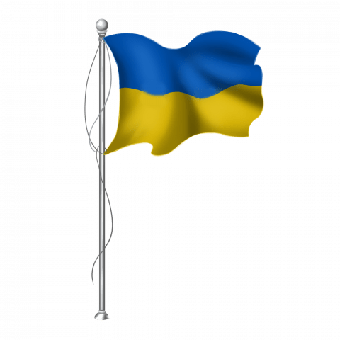Ukrainische Flagge Spendenaktion